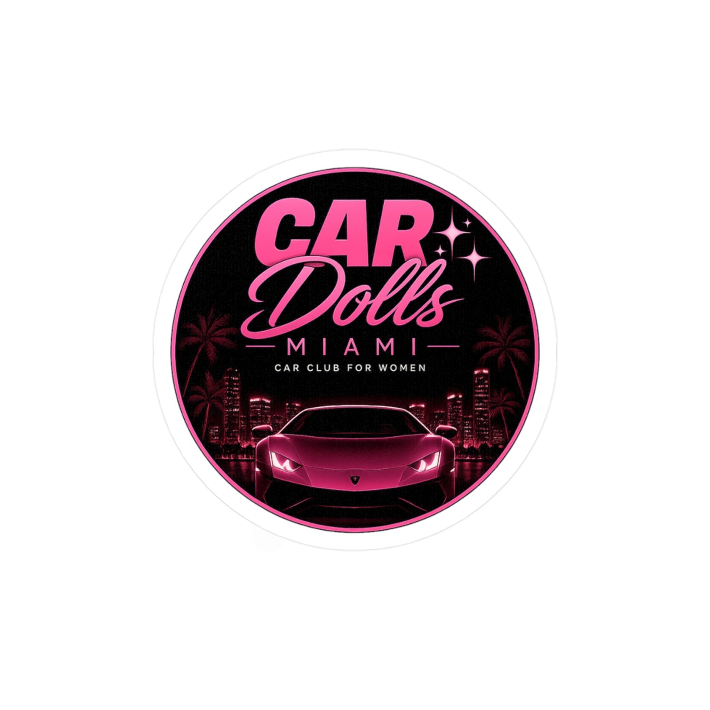 Car Dolls Vinyl Sticker Decal