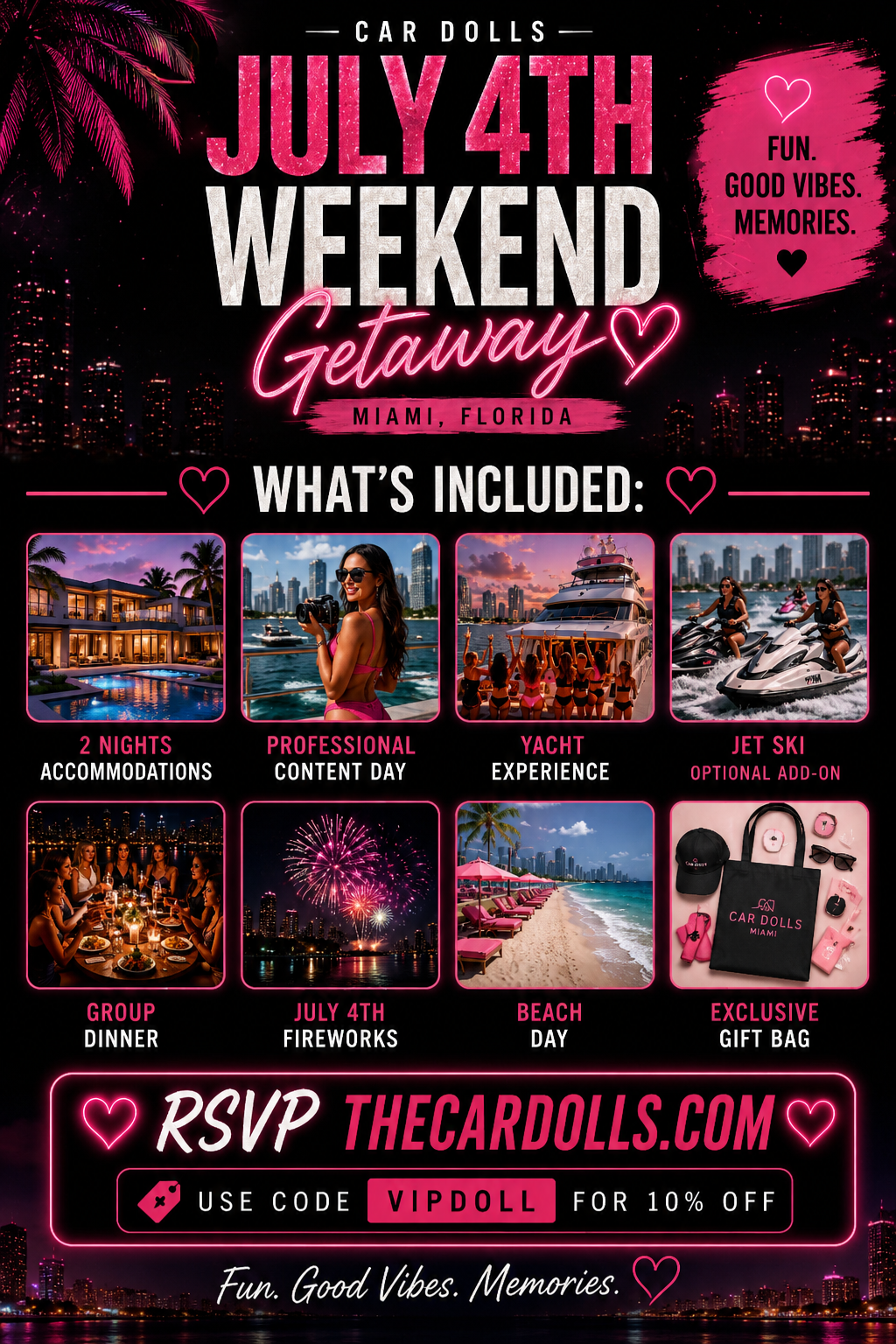 CAR DOLLS JULY 4TH GETAWAY