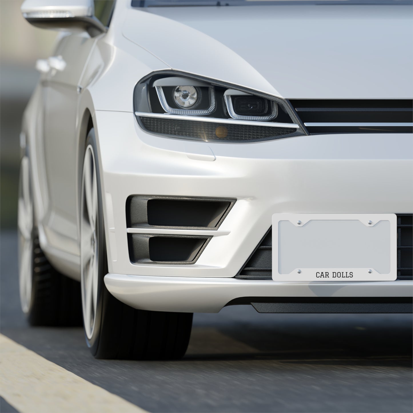 Engraved Metal License Plate Frame