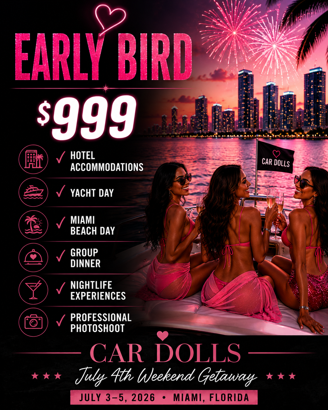 CAR DOLLS JULY 4TH GETAWAY