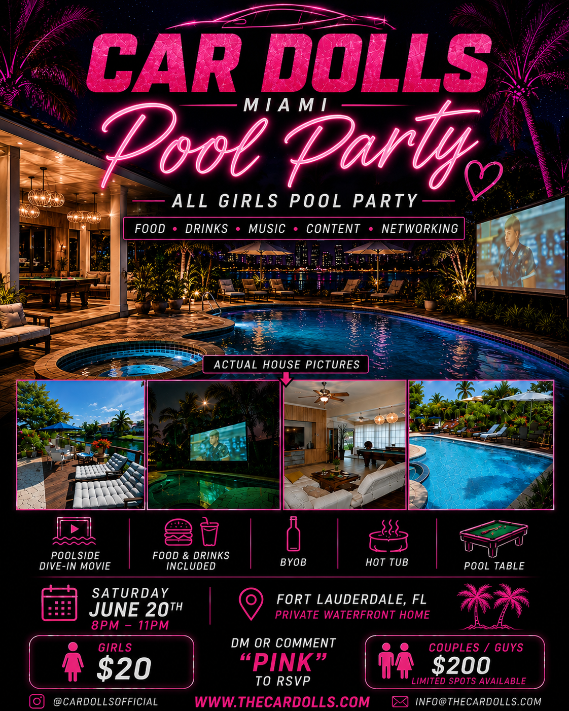 CAR DOLLS POOL PARTY - JUNE 20, 2026